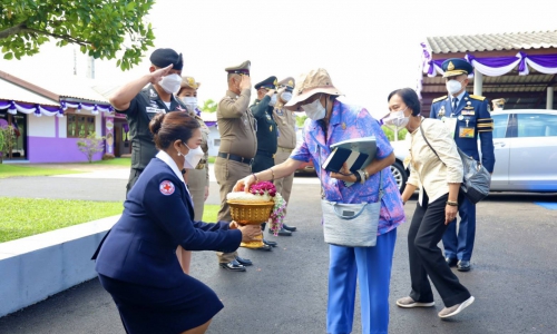 สมเด็จพระกนิษฐาธิราชเจ้า กรมสมเด็จพระเทพรัตนราชสุดาฯ สยามบรมราชกุมารี ทรงเสด็จในพื้นที่โรงเรียนตำรวจตระเวนชายแดนบ้านโคกแสลง ตำบลตาเมียง อำเภอพนมดงรัก จังหวัดสุรินทร์