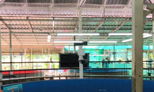 "ปศุสัตว์สุรินทร์ร่วมตรวจรับรองต่ออายุการใช้สถานที่เล่นการพนันชนไก่